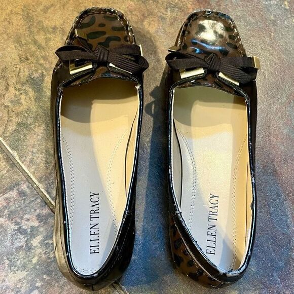 Ellen Tracy Wanda Leopard Animal Print Slip-on 5.5 - Picture 5 of 16